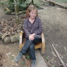 Marion in a rocking chair